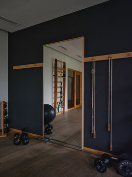 Room With Fitness Equipment for Functional Training