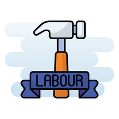 Labour Day vector icon