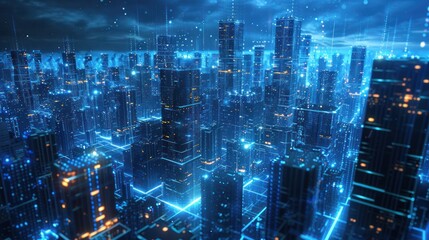 Cyberpunk Cityscape: A Futuristic Metropolis