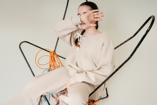 Covering Face on Chair