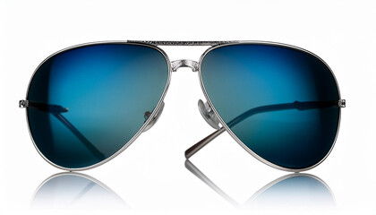 mirrored aviator sunglasses isolated on background generative ai