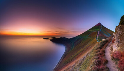 summary radial gradient history