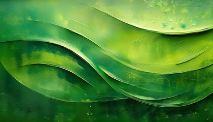 green backgrounds painting summary