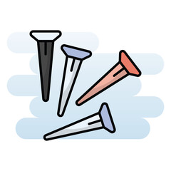 Hobnails vector icon