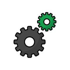 Gear vector icon