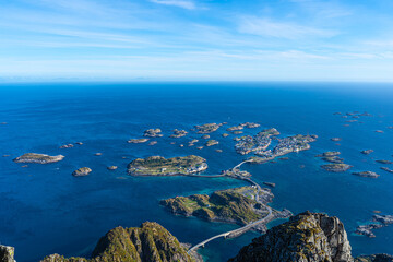 Overlooking Henningsvær, Lofoten Islands, Norway