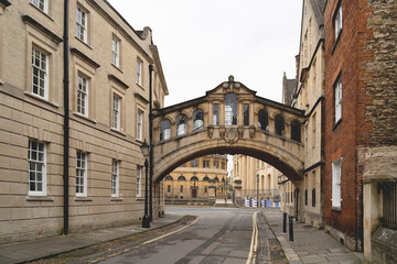 Bridge of Sighson a cloudy day, Oxford