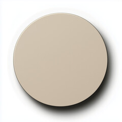 Taupe Matte Open Deck Icon on a Minimalist White Background