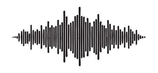 Abstract Sound Waveform Audio Signal Vector Graphic