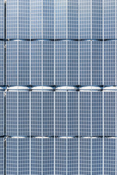 Commercial Rooftop Solar Panel Array System Modern Installation 