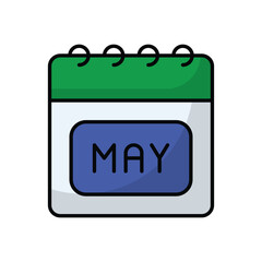 May vector icon