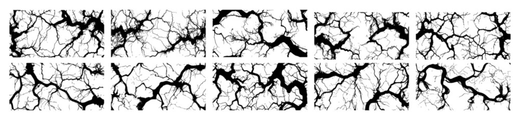 Fototapeta premium vector crack textures ideal for backgrounds, overlays, and designs