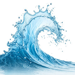 Obraz premium Water Splash Isolated on Transparent Background