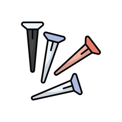 Hobnails vector icon