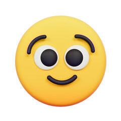 3d smiley emoji face