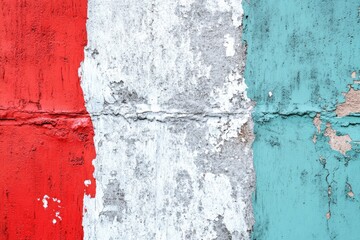 Colorful urban wall texture with white paint stroke for design.