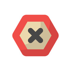 Fototapeta premium Stop Sign vector icon