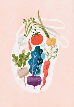 Various vegetables  promoting healthy eating and fresh produce