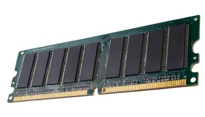 RAM Module, Black Chip, Transparent PNG