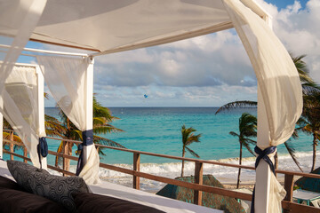 Experience a Coastal Retreat Featuring a Stunning Ocean View and a Relaxing Canopy Lounge