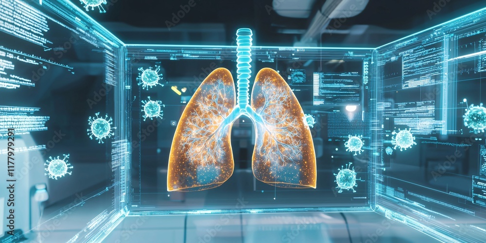 Poster close-up analysis of lung health using advanced digital visualization technologies