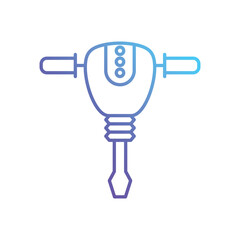 Jackhammer vector icon