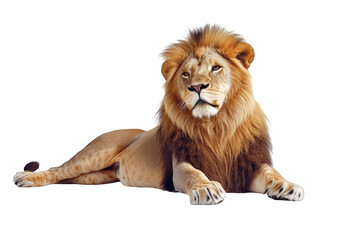 Obraz premium lion isolated on white background