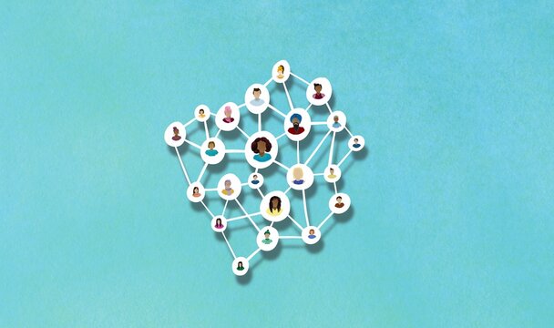 Social media network concept