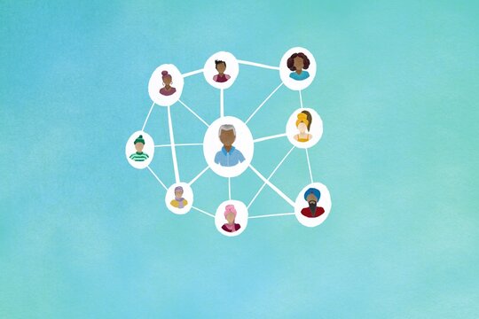 Social media network concept