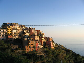 Obraz premium Vernazza, Italy at sunset