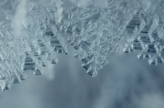 Abstract winter texture background with ice
