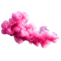 Fototapeta premium pink smoke isolated on transparent background