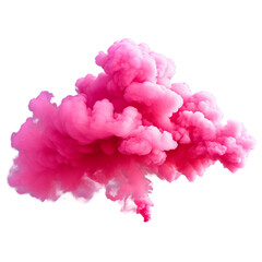 Fototapeta premium pink smoke isolated on transparent background