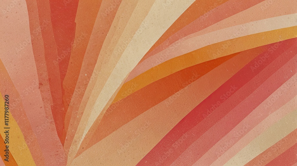Aufkleber flowing shapes blend together in warm shades of red orange and yellow creating an abstract design th