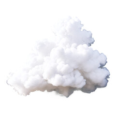 white smoke isolated on transparent background
