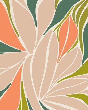 Modern Abstract Botanical Illustration 