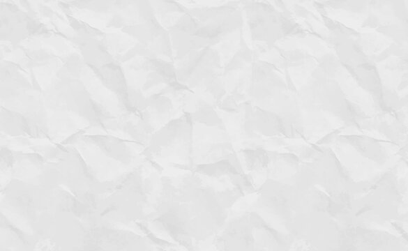 Crumpled paper texture background. White wrinkled sheet. JPG image