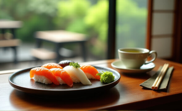 sushi with salmon