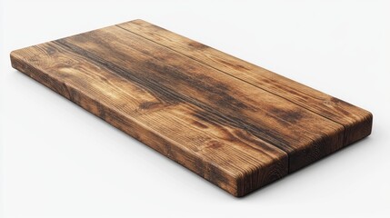 Wooden table top, shelf or counter surface isolated on transparent background. Empty desk, beach floor from brown wood planks, pier or deck, vector realistic illustration