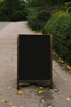 Black A-Frame Sign