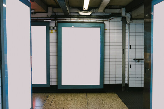 Billboards in Underground Station