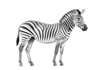 zebra isolated on white