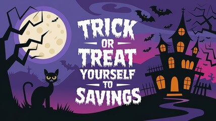 Trick or treat yourself to savings with a spooky Halloween theme