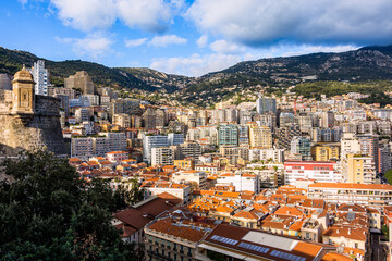 Obraz premium Vue sur Monaco depuis le Rocher