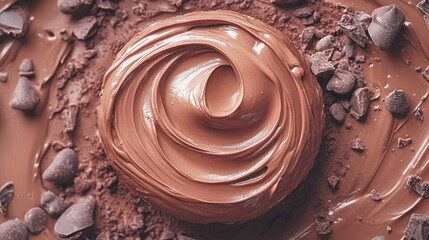 A background in Mocha Mousse hues, texture, Trending color 2025