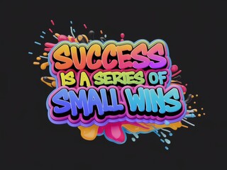 Success is a series of small wins, inspiring motivation and positivity