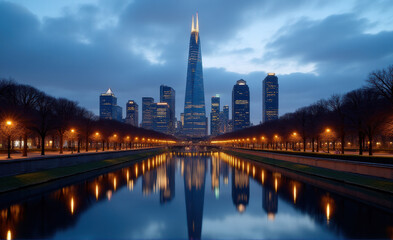 Obraz premium milan city at night