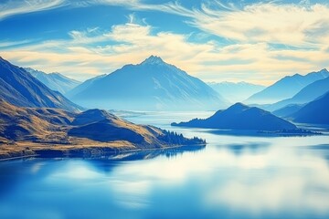 Obraz premium Exploring roys peak a scenic hike in wanaka, new zealand for adventure and travel enthusiasts