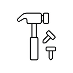Hammer vector icon