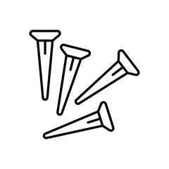 Hobnails vector icon